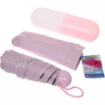 Зонт женский механический в пласт. тубе «Ультрамарин», микс 4 цвета, 8 спиц, d-90см, длина в слож. виде 19см