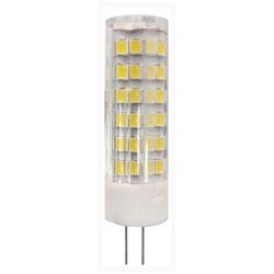 Лампа светодиодная ЭРА STD LED JC-7W-220V-CER-827-G4 7Вт керамика капсула теплый белый свет G4 | Лампы cветодиодные Капсульные (G4, G9)