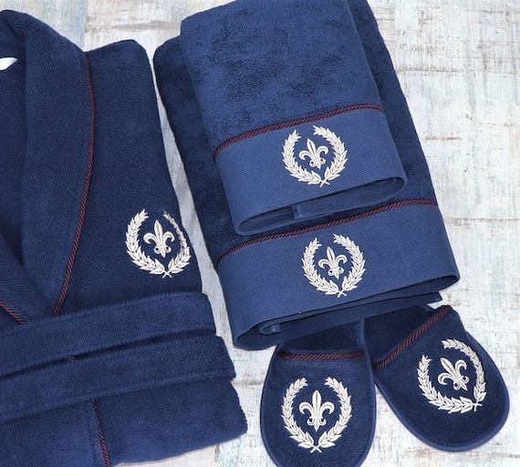 SEYMOUR - СЕЙМУР синий полотенце махровое Maison Dor(Турция) .