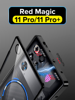 Металлический чехол MosSeller для Nubia Red Magic 11 Pro / 11 Pro+, черный (комбинированный)