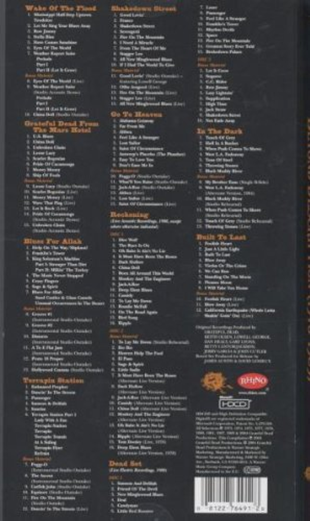 Grateful Dead / Beyond Description 1973-1989 (12HDCD)