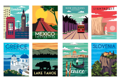 Раскраска по номерам Merveilleux voyages - 40 coloriages mystère