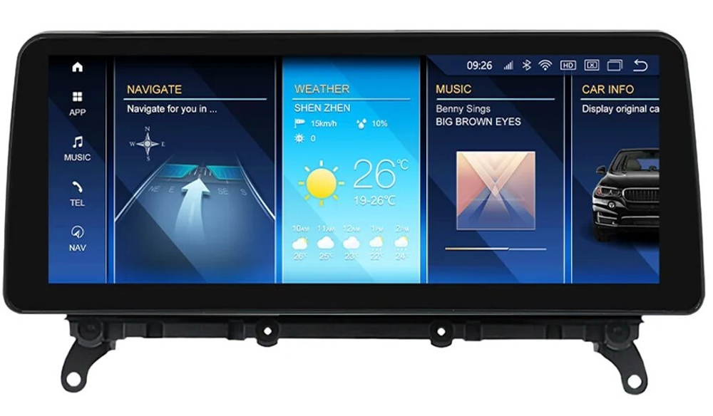 Магнитола BMW X3 (F25), X4 (F26) 2014-2018 NBT - Carmedia MKD монитор 12.3", Android 11, 6/128Гб, CarPlay, 4G SIM-слот