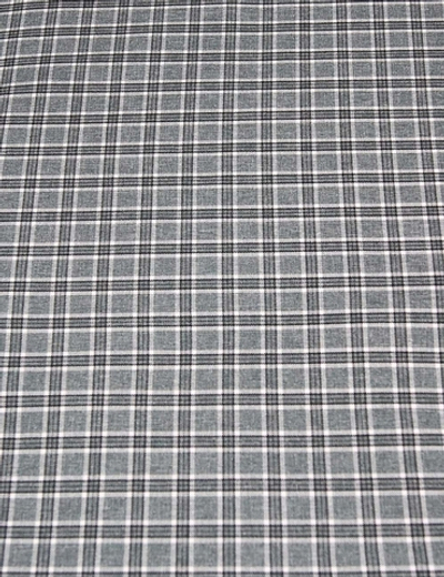 Ткань костюмная Габардин клетка 10х10, 169 гр/м2, 150 см, серый