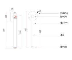 Kink Light 08456W,19 Бра Эванте черный