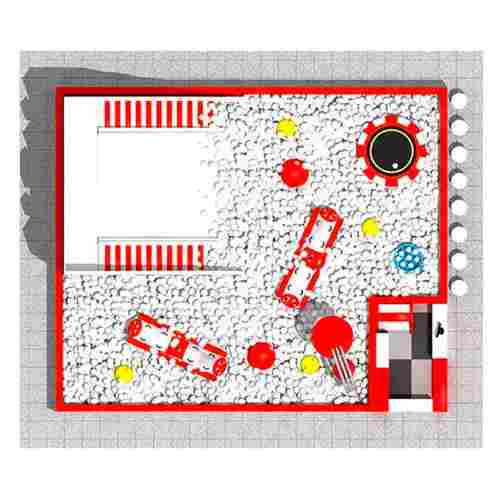 Большой сухой бассейн «Сказочный Спуск», 11х9х4,5 м — для детских развлекательных центров