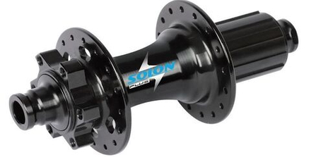 Втулка задняя Solon DH938TR BOOST 32H DISC M12*148mm,ось 12мм,черная,крепл.IS6,4промподш,под кассету