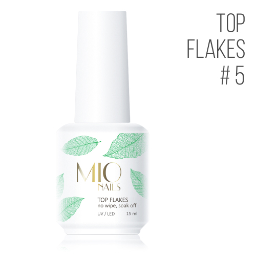 Mio Nails Top Flakes 05, 15 мл