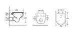Унитаз с инсталляцией WeltWasser AMBERG 506 + BAARBACH 004 GL-WT + AMBERG RD-BL