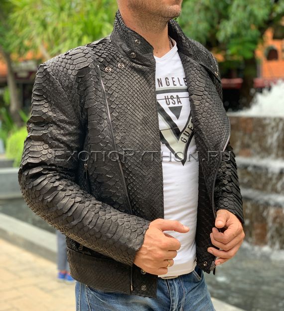 Куртка из кожи питона JT-58