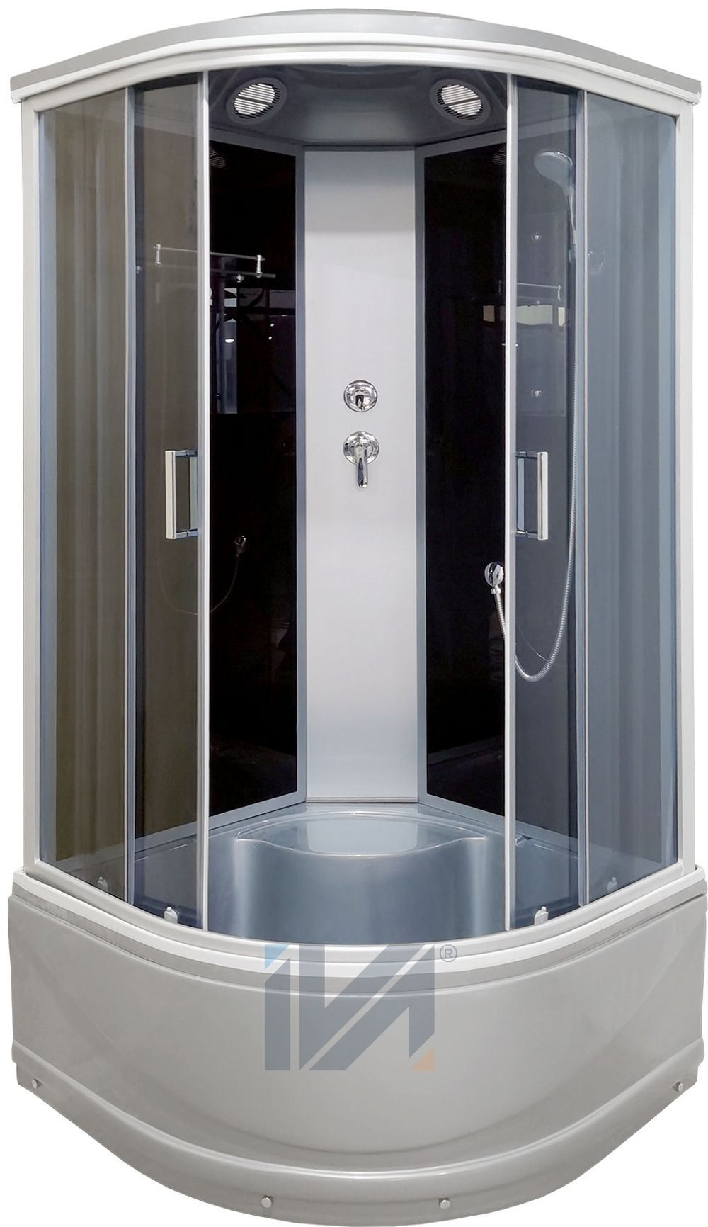 Душевая кабина IVA SC80CTG 800*800*2150 высокий серый поддон, тонированое стекло