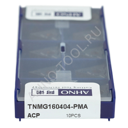Пластина твердосплавная ISO TNMG160404-PMA ACP10E AHNO по стали, чистовая
