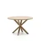 Стол Argo Ø120 см, столешница светлый меламин, светлые ножки