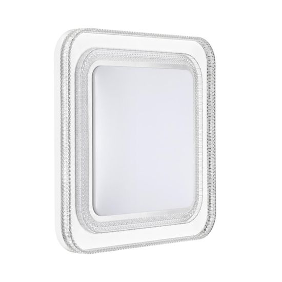 7685/EL MARON SN 181 Светильник пластик/серебристый LED 70Вт 3000-6000K 490х490 IP43 пульт ДУ SUZY SILVER