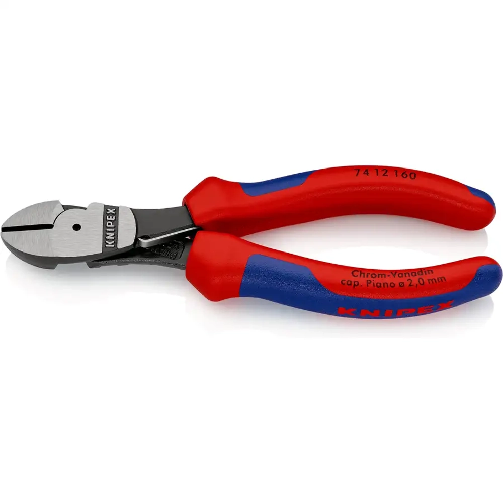 Кусачки боковые особой мощности черненые 160 мм Knipex 74 12 160 SB
