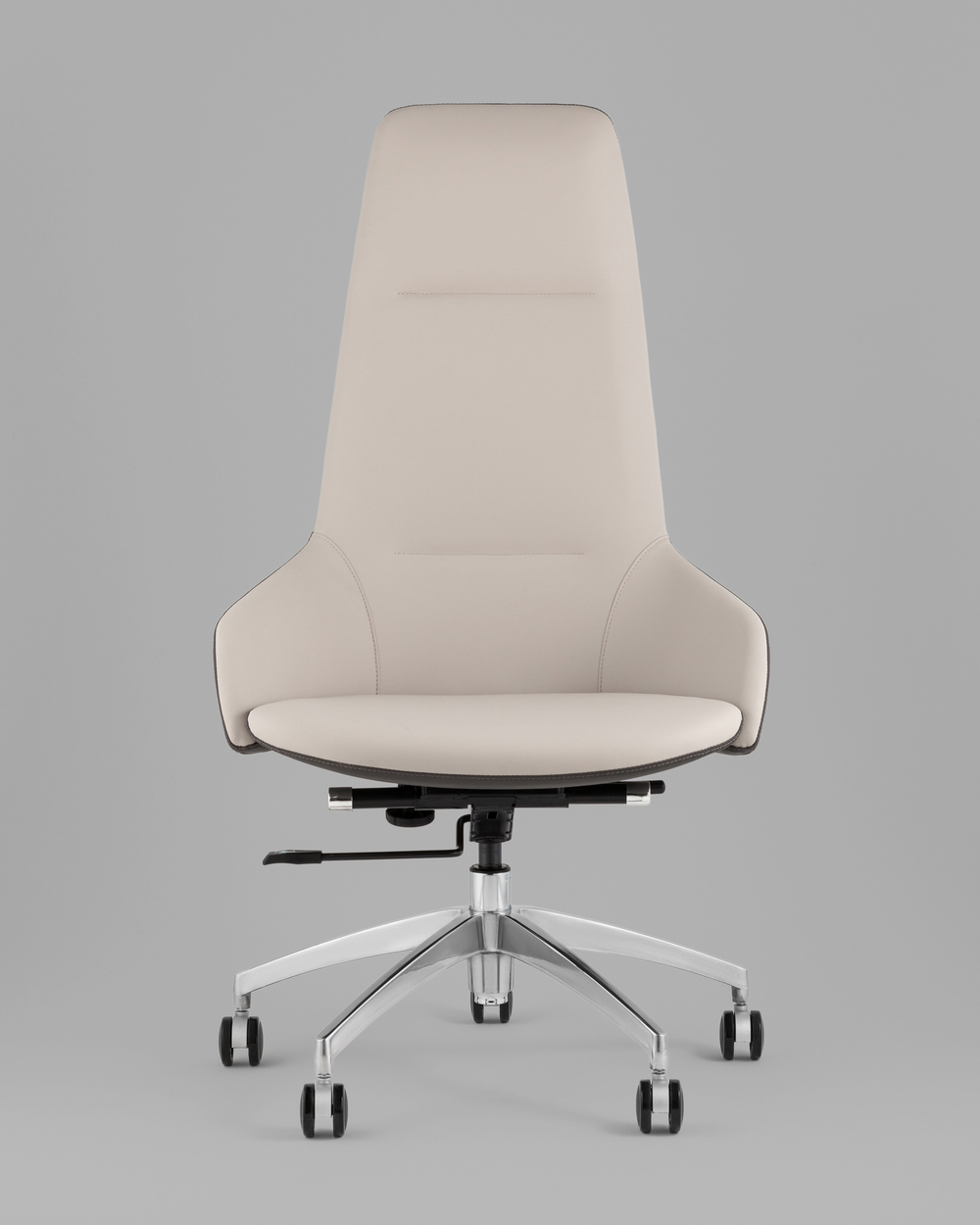 Кресло руководителя TopChairs Soulo светло-серый, серый