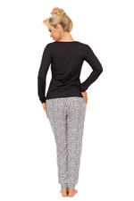 Pantera long pyjamas Black