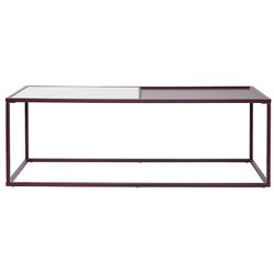 Столик журнальный Mayen, 110х50 см, белый/сливовый