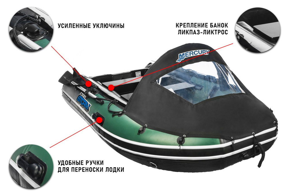 Лодка ПВХ STORMLINE Adventure Extra 360 + 2х-тактный лодочный мотор NISSAN MARINE NS 15 D2 S