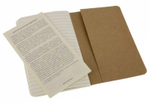 Блокнот Moleskine Cahier Journal (QP411) Pocket 90x140мм обложка картон 64стр. линейка бежевый (3шт)
