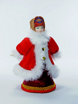 Кукла коллекционная Крестьянка в полушубке