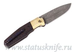 Нож CKF/Philippe Jourget FIF20 GOLD Exclusive (Damasteel, Mokume, CF)фотография - 4