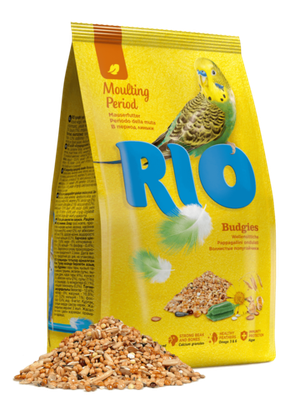 Корм для волнистых попугайчиков, Rio, в период линьки