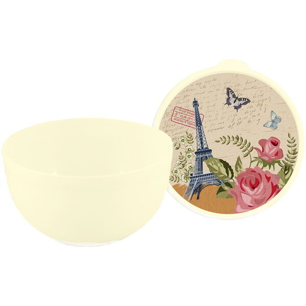 Миска пластиковая 0,6л с крышкой «CLASSIC»