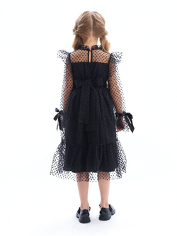 Пышное платье Уэнсдэй (Wednesday Addams) вещь на Хэллоуин