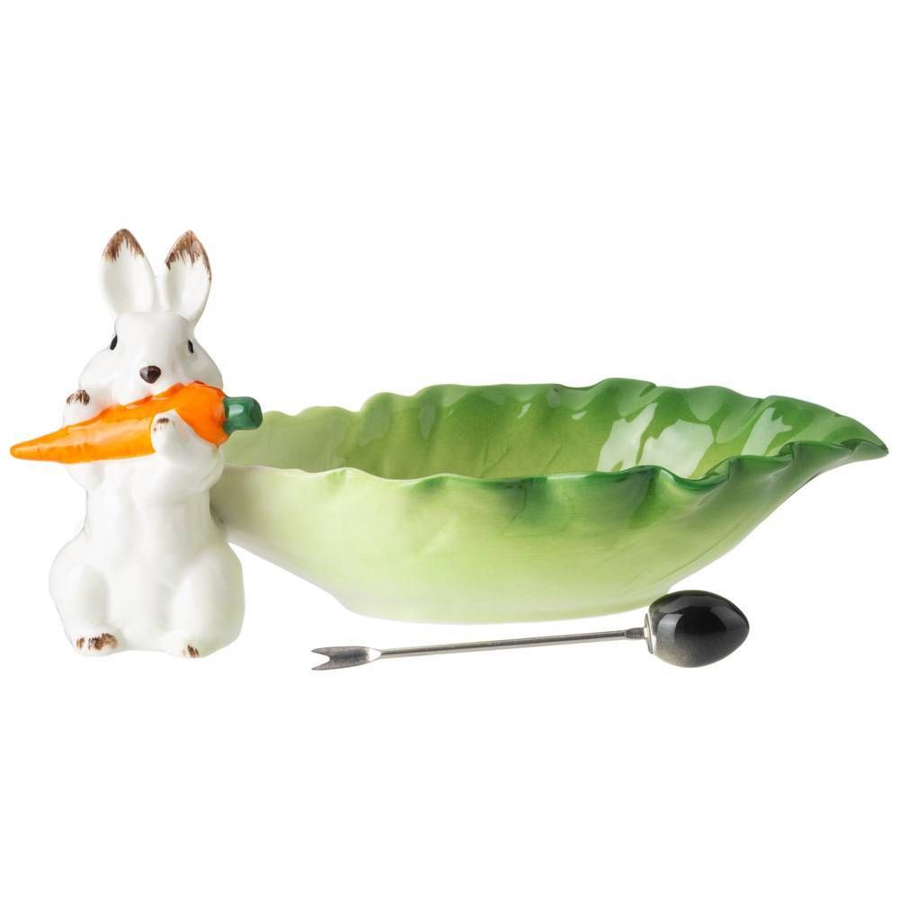 БЛЮДО LEFARD "КРОЛИК" 23 СМ, 1 ВИЛОЧКА (КОР=48ШТ.)