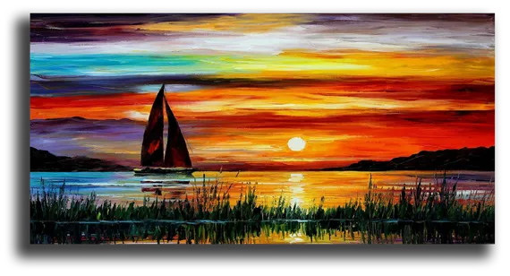 Постер "Масляный закат"