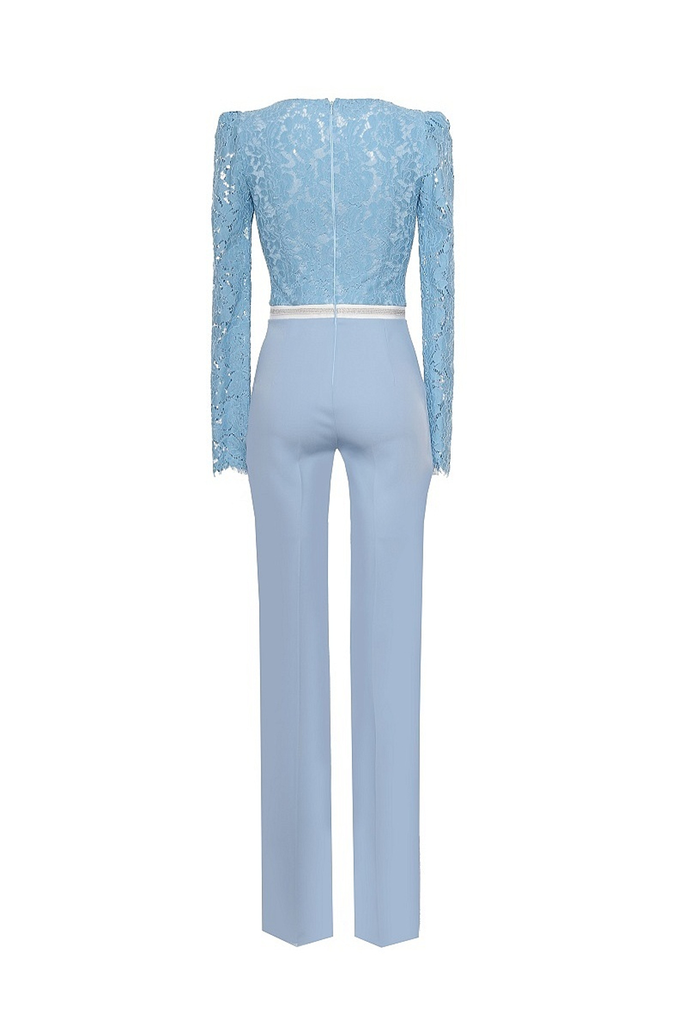 Комбинезон с кружевной полочкой и рукавами 57-16SS