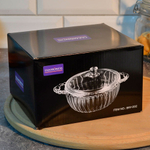 Кастрюля 1,08л стеклянная с крышкой, h12,5см, d21,5см, BW-002