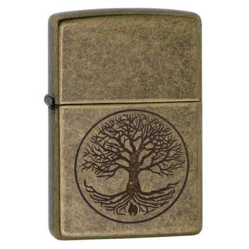 Зажигалка ZIPPO Classic Antique Brass "Древо Жизни" (29149)