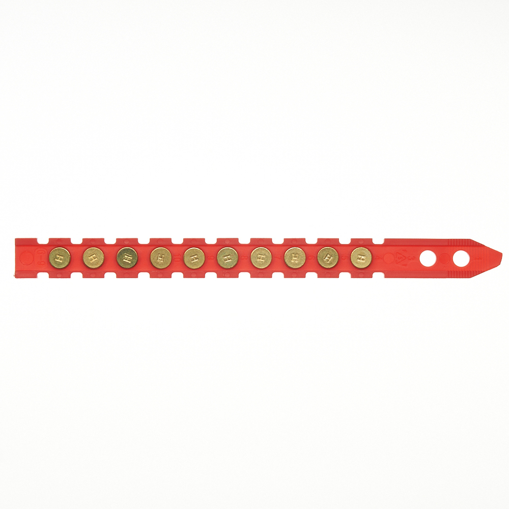 Монтажный патрон в кассете К-5 для порох. монтаж пистолетов (кал. 6,8х11 мм, красный, 100 шт/уп) FEDAST