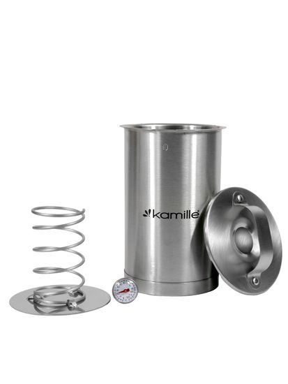 Ветчинница из нержавеющей стали с термометром 1,5 л. Kamille КМ-6506