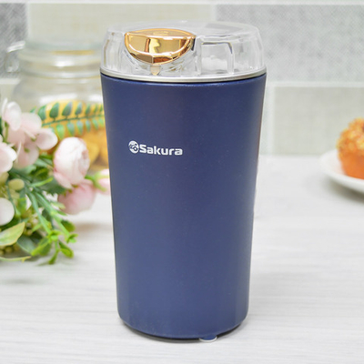 Кофемолка электрическая на 100г кофе 200Вт, SA-6178BL синяя