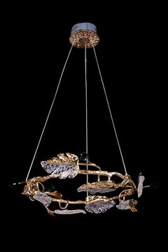 Подвесная люстра LED 40W 3000К LE3037/600 GD золото Olivia Leon