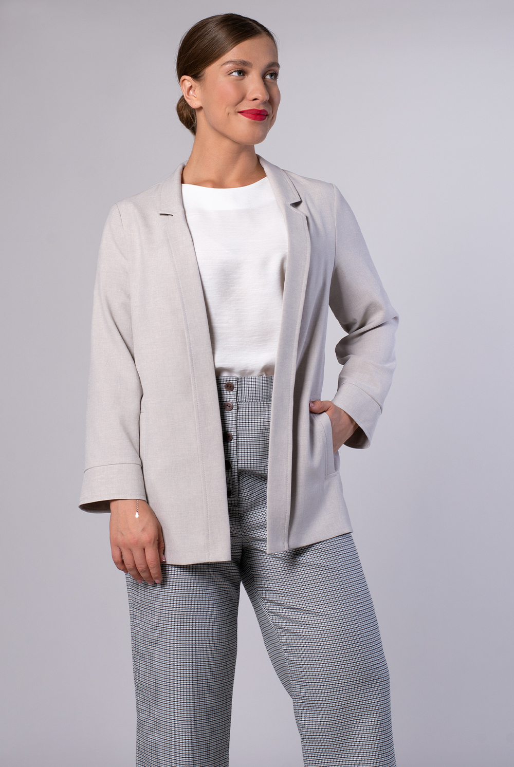 Жакет женский 3619зпа, серый #259Сер043619зпа