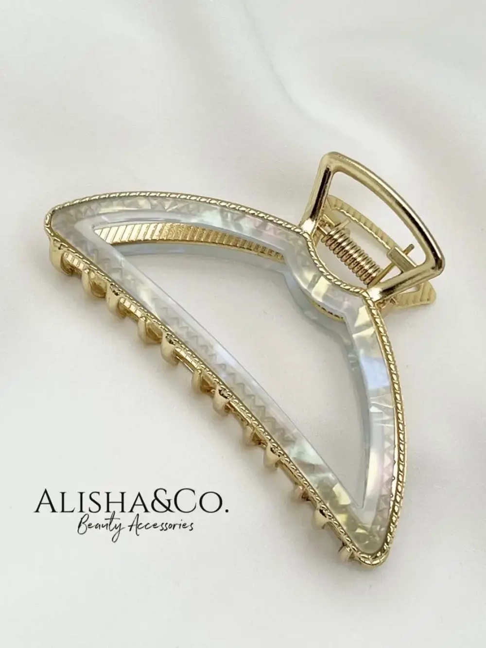 Аксессуар для волос Крабик средний металл Elegance