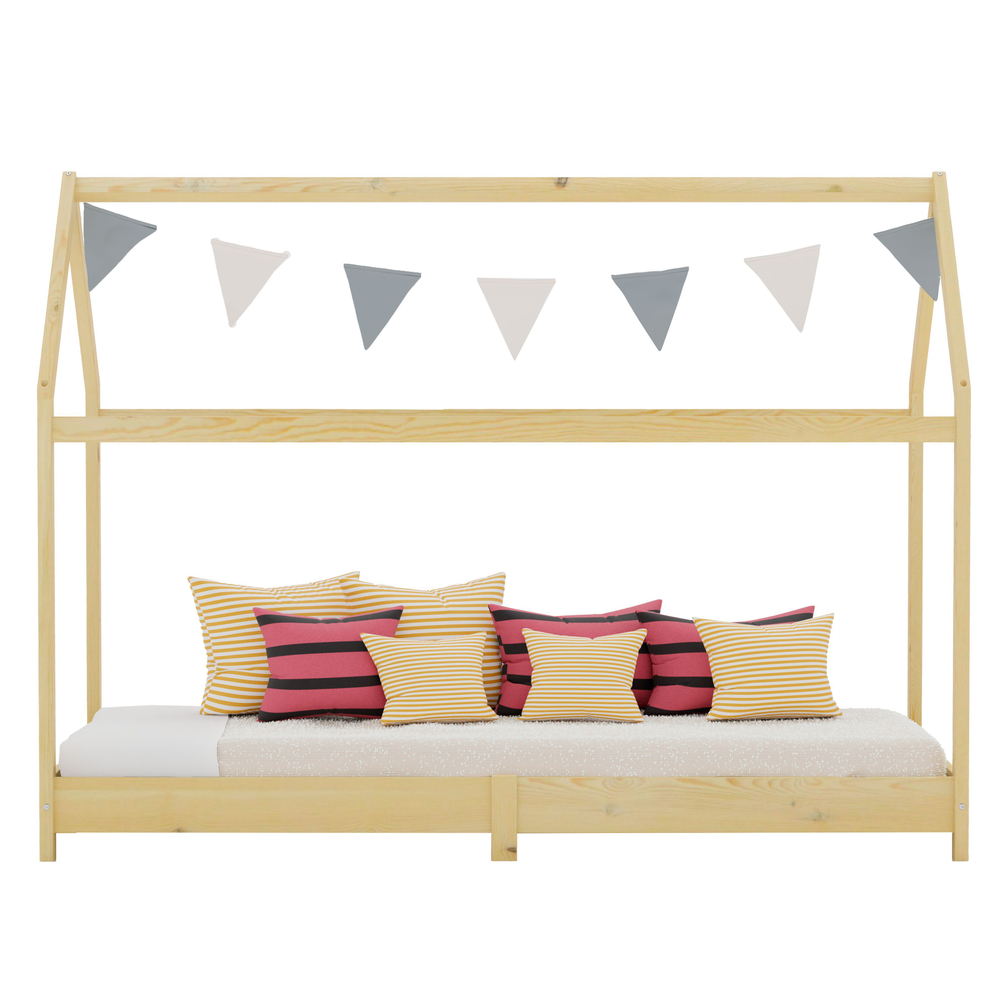 Кровать домик Кози 90х190 из массива сосны