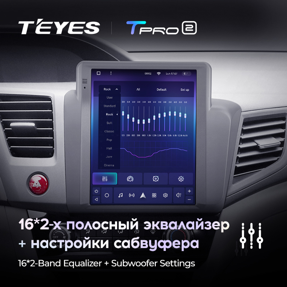 Teyes TPRO 2 9.7" для Honda Civic 9 2011-2015