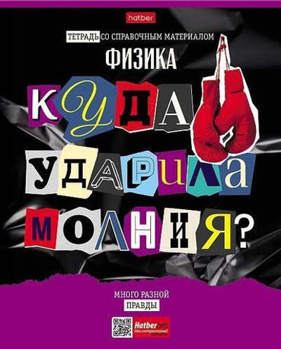 Тетрадь предметная 48л А5ф клетка на скобе Физика "Следствие ведут ученики" (Хатбер)