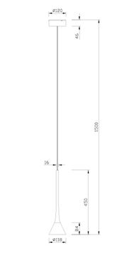 Подвес 6W 4000K 4408-1P серый Klokken Favourite