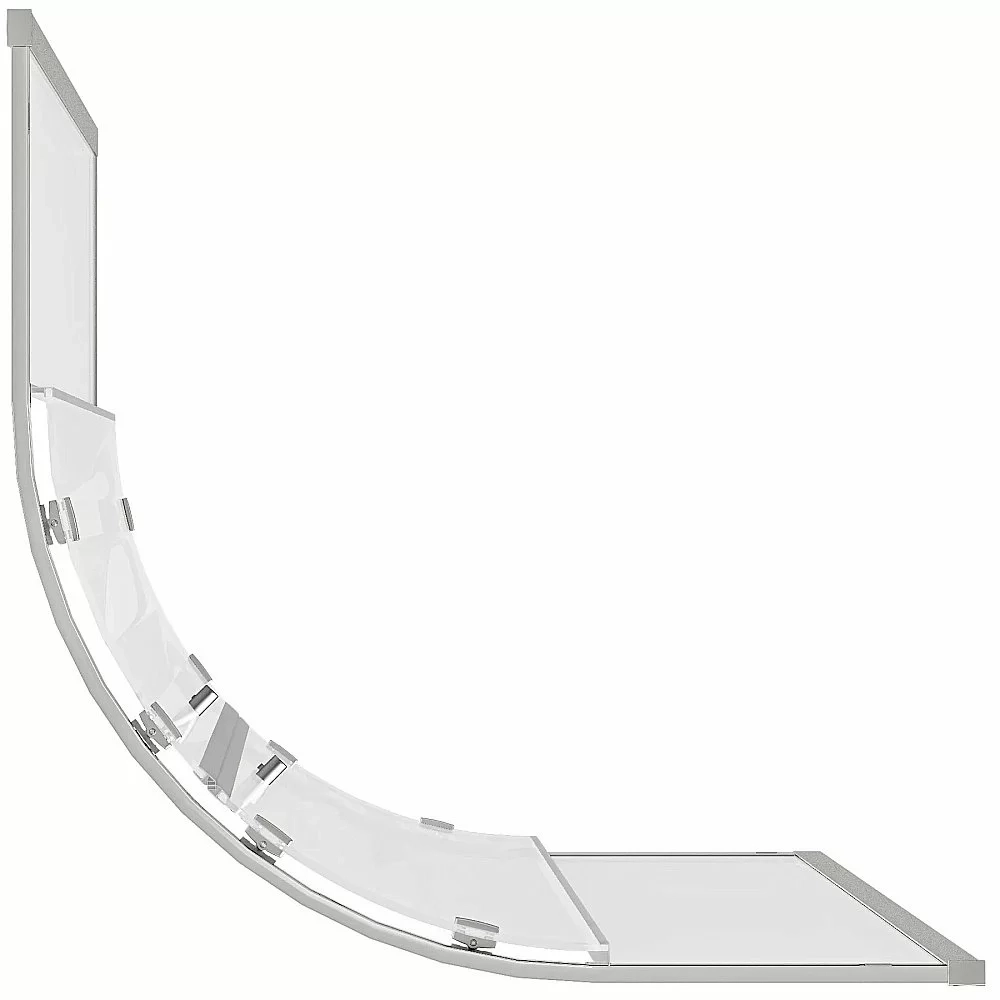Душевой уголок Good Door Cube 80х80 КУ00001 стекло прозрачное/профиль хром