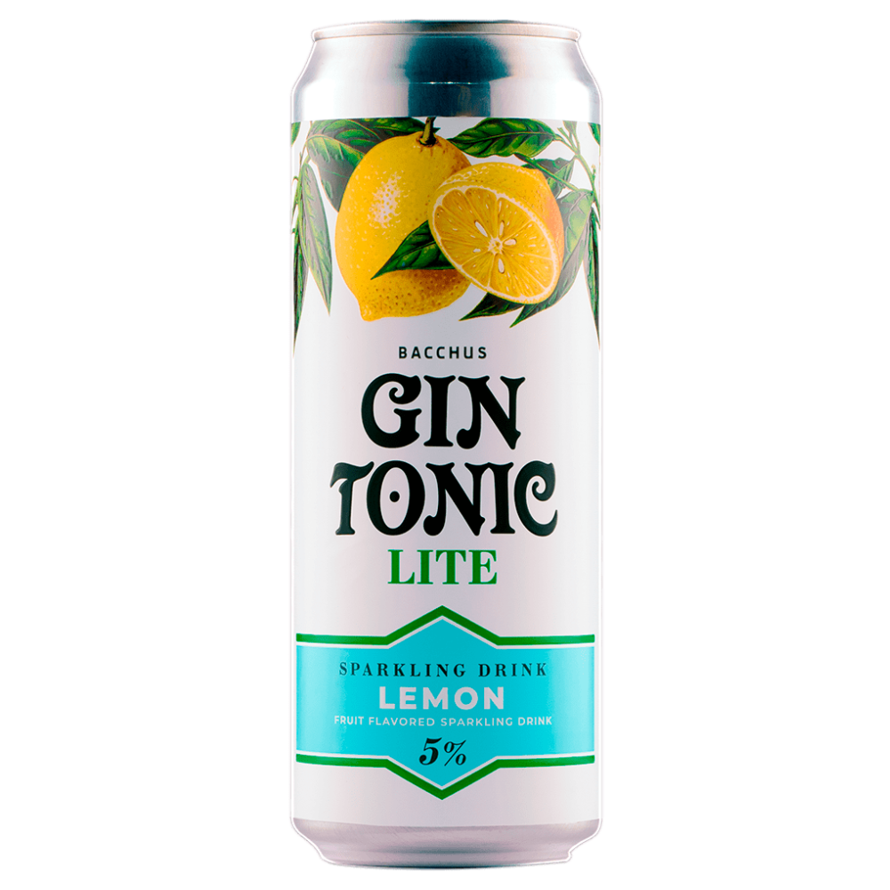 Алкогольный напиток Gin Tonic лимон 5% 0,45 л