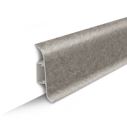 Плинтус ПВХ Идеал Классик 547 Лофт светло-серый 2200х70х22 мм