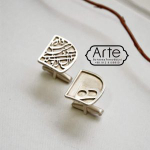 Серебрянные запонки Arte Ankeh Mi Goid Dostet Mi Daram 20220510 Иран