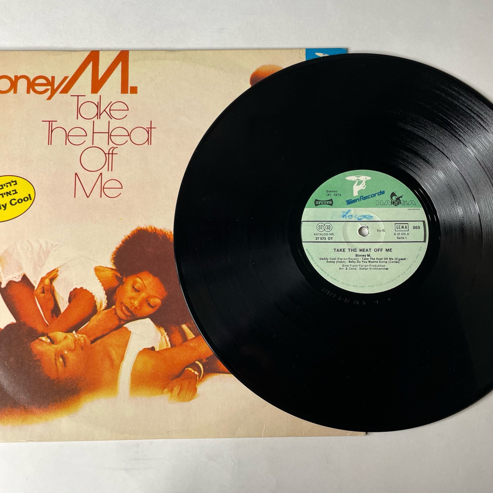 Винтажная виниловая пластинка LP Boney M. Бони М Take The Heat Off Me (Израиль 1976) Daddy Cool