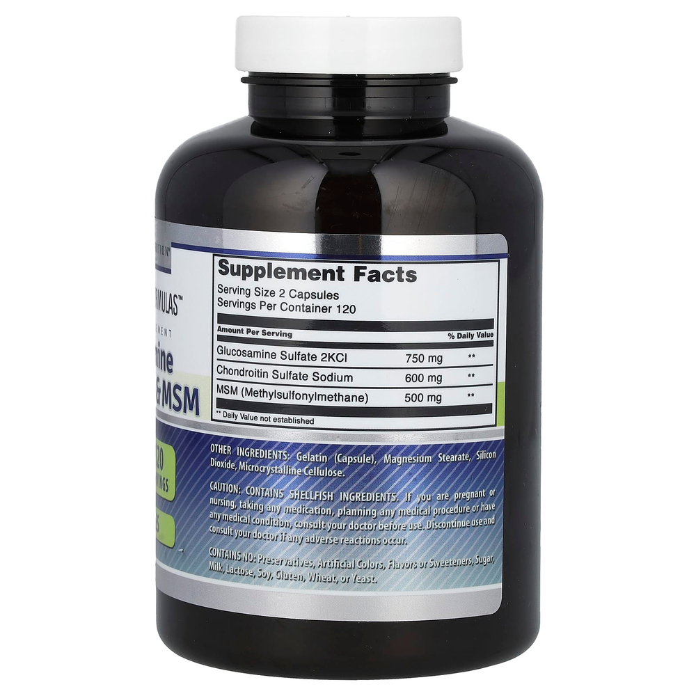 Amazing Nutrition, глюкозамин, хондроитин и МСМ, 240 капсул